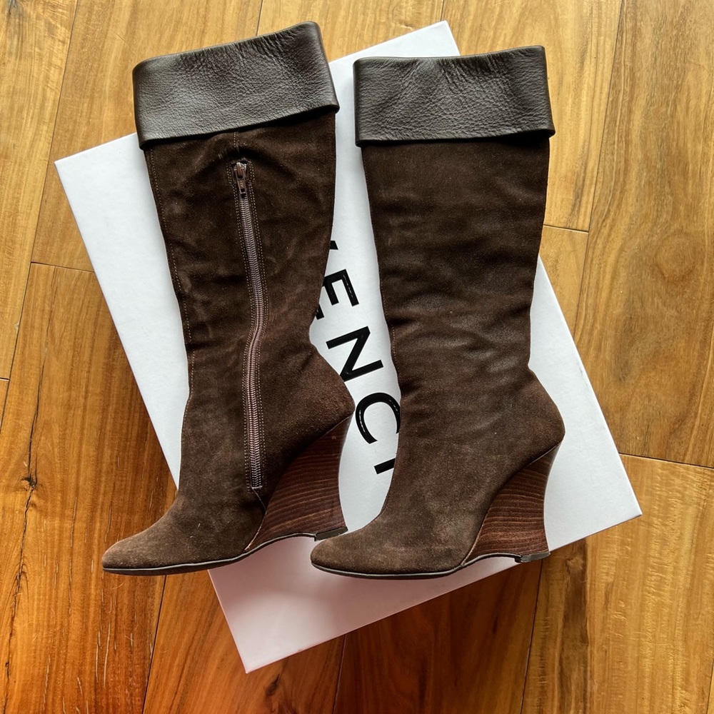 Zara suede brown boots size 37